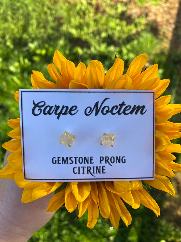 Citrine Gemstone Prong - Wealth